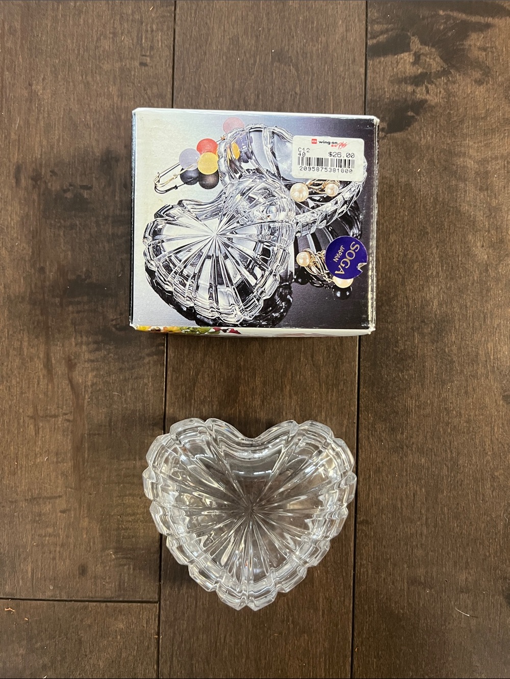 Crystal Heart Trinket Dish - Soga Japan